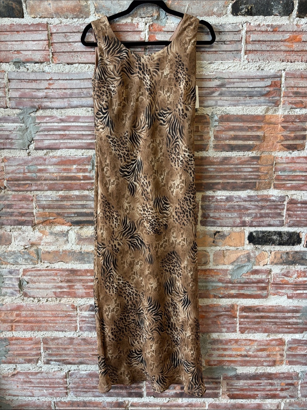Y2K Animal-Print Maxi Dress